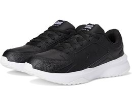 Кроссовки Under Armour Edge Leather, цвет Black/Black/White 9978369 | black/black/white