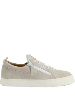 Giuseppe Zanotti zip-detail suede low-top sneakers 30972337
