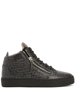 Giuseppe Zanotti Kriss monogram-print mid-top sneakers 18425110