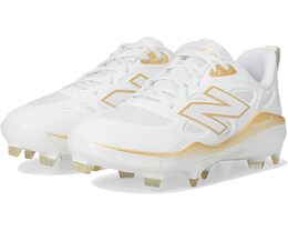 Кроссовки New Balance Fresh Foam Velov4 Molded Softball Cleats, цвет White/Gold 9960511 | white/gold