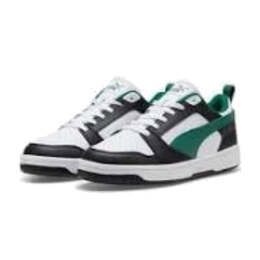 Кроссовки Puma Rebound V6 Low 'White Black Green', белый 392328-23 | white