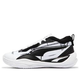Кроссовки Puma Playmaker Pro Courtside 'Black White', белый 378324-01 | white