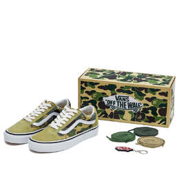 Кеды Vans BAPE x Old Skool 36 DX 'Green Camo', зеленый vn0a54f37be | green