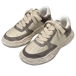 Кроссовки Maison Mihara Yasuhiro Wayne OG Sole DR Leather Low 'Grey', серый a10fw710-grey | grey