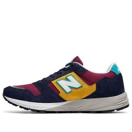 Беговые кроссовки New Balance 575 D-Wide Purple/Yellow, синий mtl575lp | blue