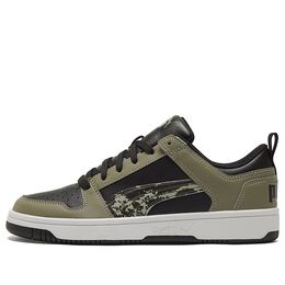 Кеды Puma Rebound Layup Locamo Casual Sneakers Black/Green/White, зеленый 368876-02 | green