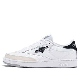 Кеды Reebok Club C 85 'White Black', белый hq7227 | white