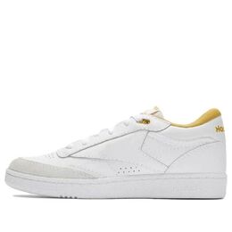Кроссовки Reebok Classics Club C Mid II 'White Yellow', белый 100033036 | white