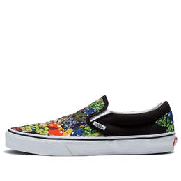 Кроссовки Vans Classic Slip-On Fruit Skull 'Black Multi', черный vn0a7q5dy28 | black