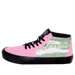 Кроссовки Vans x Supreme Skate Grosso Mid 'Dollar Bill Pink', розовый vn0a5fcgpnk | pink