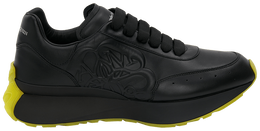 Кроссовки Alexander McQueen Sprint Runner 'Black Yellow', черный 705076 wic98 1554 | black