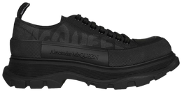 Кроссовки Alexander McQueen Tread Slick Lace Up 'McQueen Graffiti Logo - Black', черный 682421 w4rq2 1070 | black