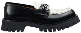 Кроссовки Gucci Loafer 'Interlocking G - Black Off White', черный 752093 ds8j0 1072 | black
