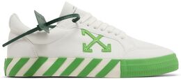 Кроссовки Off-White Vulc Sneaker 'White Fluo Green', белый omia085s22fab001 0155 | white
