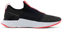 Кроссовки Nike React Phantom Run Flyknit 2 'Black Bright Crimson', черный dd8352 001 | black