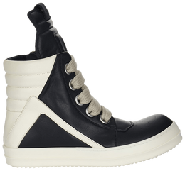 Кроссовки Rick Owens Concordians Jumbo Laced Geobasket 'Black Milk', черный ru02e1898 lcow2 911 | black
