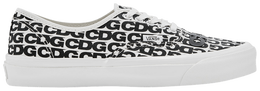 Кроссовки Vans Comme des Garçons x Authentic 'CDG Print - Black White' 2025, белый 00005 10000cdgxac whit | white