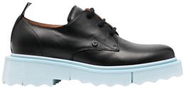 Кроссовки Off-White Sponge Derby 'Black Blue Ice', черный omif013s23lea001 1040 | black