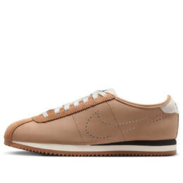 Кроссовки (WMNS) Nike Cortez Leather 'Pale Shale Sail Perforated Swoosh', желто-коричневый hq1841-200 | tan
