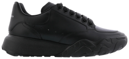 Кроссовки Alexander McQueen Wmns Oversized Court Trainer 'Triple Black', черный 633915 wia98 1000 | black