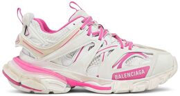 Кроссовки Balenciaga Wmns Track Sneaker 'White Fluo Pink', белый 542436 w1gc3 9055 | white