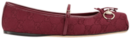 Кроссовки Gucci Wmns Horsebit Ballet Flat 'Rosso Ancora', красный 821220 fad8f 8546 | red