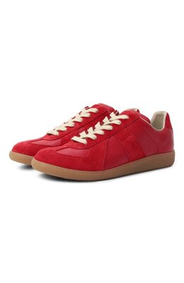 Кожаные кеды Replica Maison Margiela s58ws0109/p1895