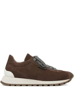 Brunello Cucinelli suede lace-up sneakers 31017800