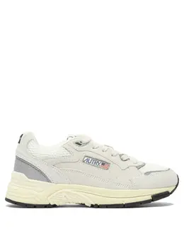 Autry-Hyperway Low Wom Suede/Mesh Wht/Silv Sneakers & Slip-On Grey-Donna 52256370360660