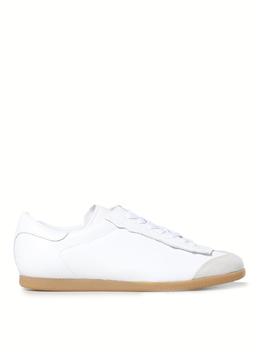 Низкие кроссовки из легкой кожи и замши Maison Margiela, White 0016881268 | white