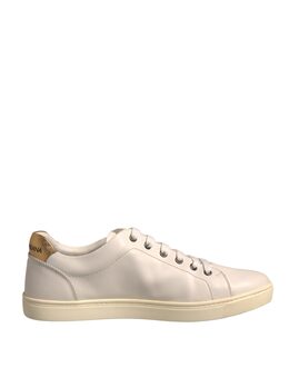 Белые кожаные кроссовки с сердечками Dolce & Gabbana 8053286284109 | white