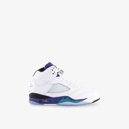 Кроссовки Jordan Air Jordan 5 Retro кожаные комбинированные, белый r04465744 | white new emerald grape