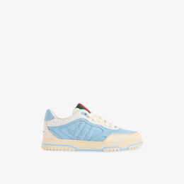 Кроссовки Gucci Re-Web из холста и кожи, белый r04441316 | ivory pale blue