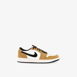 Кроссовки Air Jordan 1 Low OG Suede с низким берцем, черный r04434794 | sail black golden harves