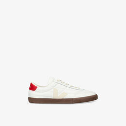Кроссовки кожаные Veja Panenka с низким верхом, белый / красный r04422556 | white/red