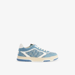 Кроссовки Gucci Re-Web с принтом, синий r04486734 | denim