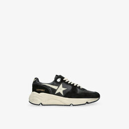 Кроссовки кожаные Golden Goose с беговой подошвой, черный / кремовый r04376953 | blk/white