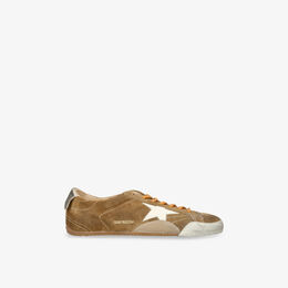 Кроссовки замшевые Golden Goose True-Star, рыжевато-коричневый r04447745 | tan comb
