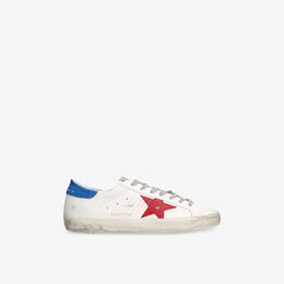 Кроссовки Golden Goose Superstar из экокожи, белый / красный / синий r04376977 | white/red