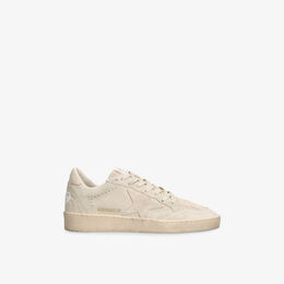 Кроссовки Golden Goose Ballstar exclusive низкие из замши с вышитой звездой, бежевый r04397579 | beige