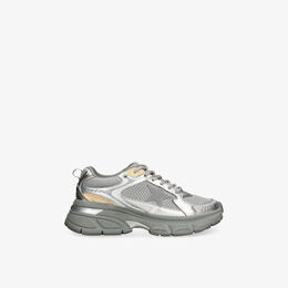Кроссовки Golden Goose Lightstar кожаные с сетчатыми вставками, серебряный r04397586 | silver com