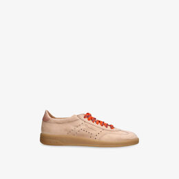Кроссовки Santoni Oly pulse из замши низкие, розовый r04389222 | pale pink