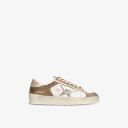 Кроссовки Golden Goose Stardan кожаные низкие, бело-коричневый r04397596 | brown/oth