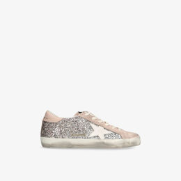 Кроссовки Golden Goose с декором из блесток, розовый / серебряный r04386982 | silver com