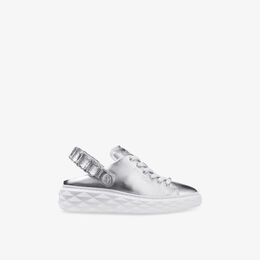 Кроссовки кожаные Jimmy Choo Diamond Sling, серебряный r04472963 | v silver/crystal