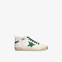 Кроссовки Golden Goose Mid Star, белый / зеленый r04386968 | white/comb