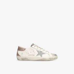 Кроссовки кожаные Golden Goose Super Star, белый / серебряный r04386979 | white/comb