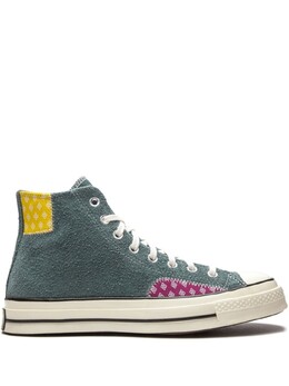 Высокие кеды Chuck 70 с эффектом потертости Converse, зеленый 166853c | зеленый