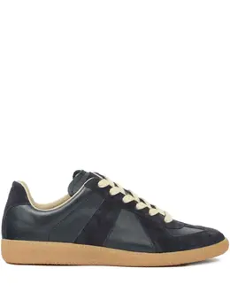 Maison Margiela suede and leather lace-up sneakers 29997911
