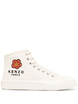Kenzo высокие кеды с вышитым логотипом, белый fc62sn020f73 | белый